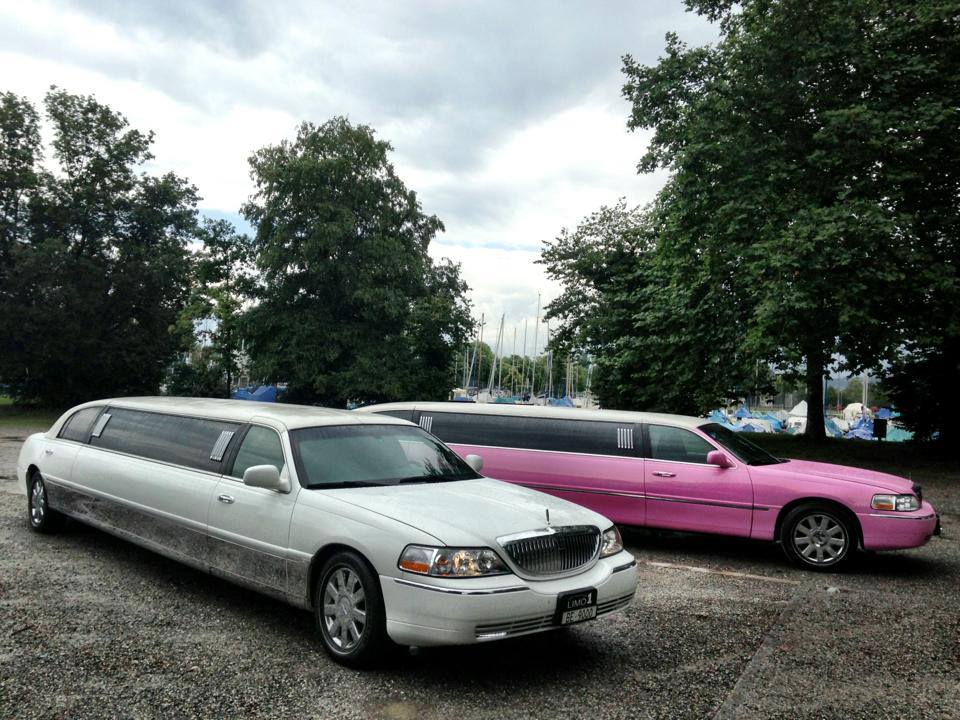 Weisse Lincoln und Pinke Lincoln